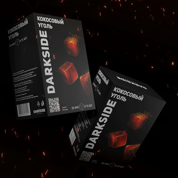 Уголь DARKSIDE CHARCOAL (BIG CUBE) 1KG 72 BRICKS в Нижнем Новгороде