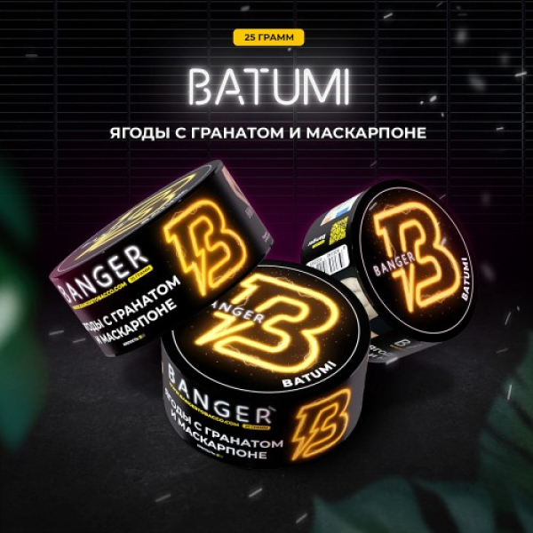 Табак Banger Batumi (Ягоды с Гранатом и Маскарпоне) 25 гр в Нижнем Новгороде