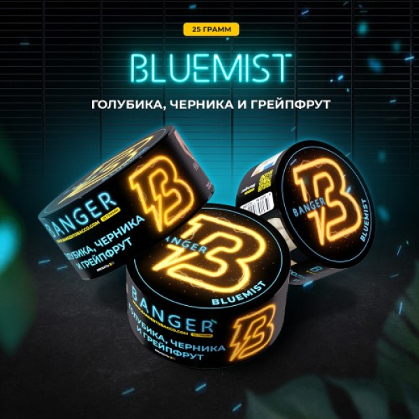 Табак Banger Bluemist (Голубика Черника и Грейпфрут) 25 гр в Нижнем Новгороде