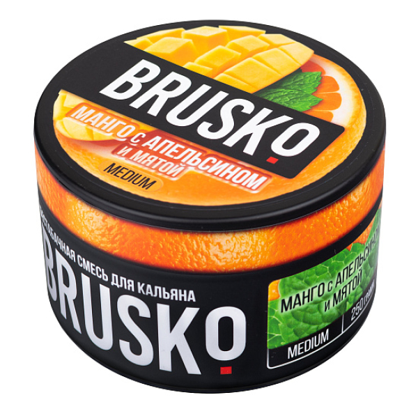 Смесь BRUSKO МАНГО С АПЕЛЬСИНОМ И МЯТОЙ (MEDIUM) 250 гр в Нижнем Новгороде