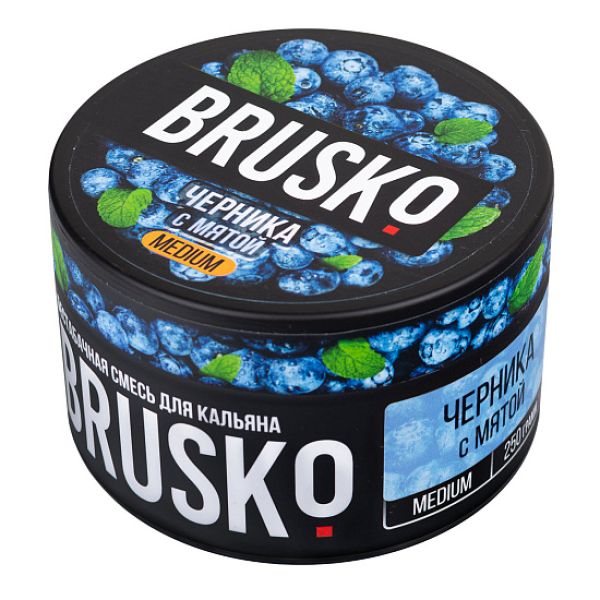 Смесь BRUSKO ЧЕРНИКА С МЯТОЙ (MEDIUM) 250 гр в Нижнем Новгороде
