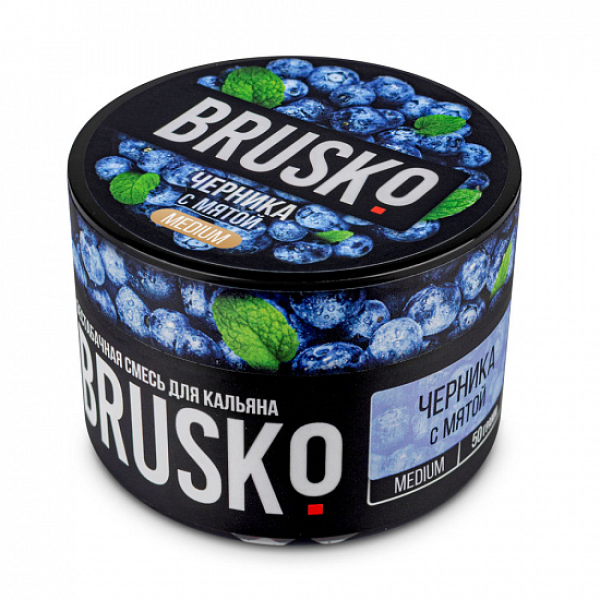 Смесь Brusko Medium Черника с мятой 50 грамм в Нижнем Новгороде