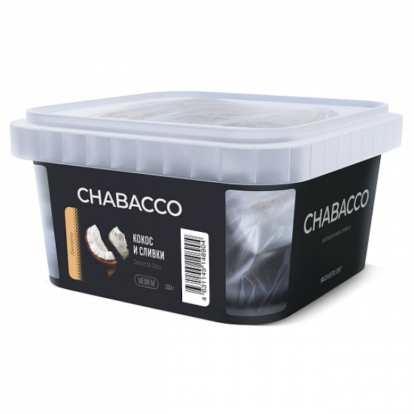 Смесь Chabacco Medium Creme De Coco (Кокос И Сливки) 200 гр в Нижнем Новгороде