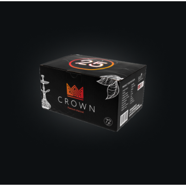 Уголь Crown 25 мм для кальяна (72 шт.) в Нижнем Новгороде