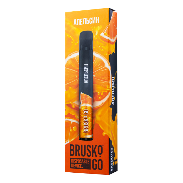 Одноразовая электронная сигарета Brusko Go Апельсин 800 затяжек в Нижнем Новгороде