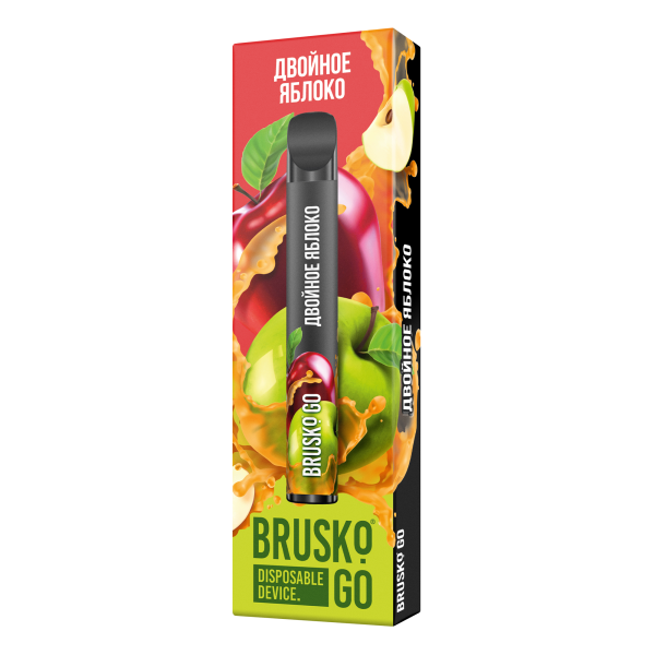 Одноразовая электронная сигарета Brusko Go Двойное яблоко 800 затяжек в Нижнем Новгороде