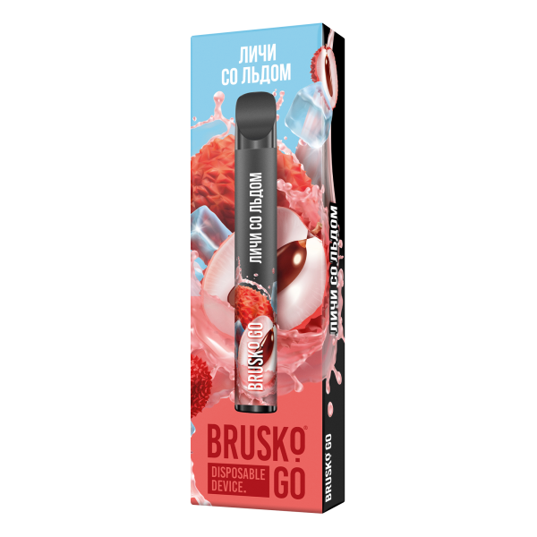 Одноразовая электронная сигарета Brusko Go Личи Со Льдом 800 затяжек в Нижнем Новгороде