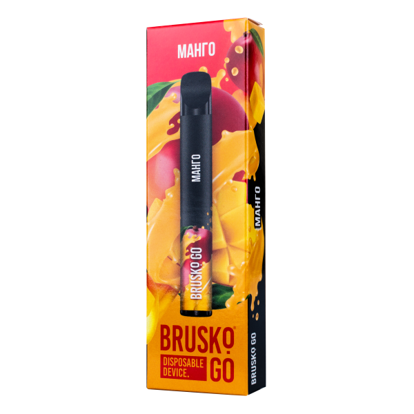 Одноразовая электронная сигарета Brusko Go Манго 800 затяжек в Нижнем Новгороде
