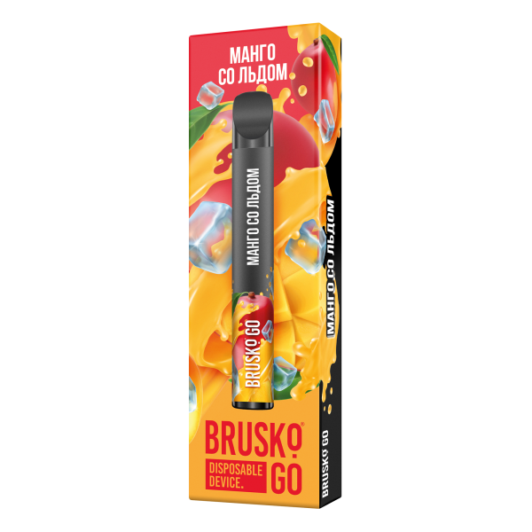 Одноразовая электронная сигарета Brusko Go Манго Со Льдом 800 затяжек в Нижнем Новгороде
