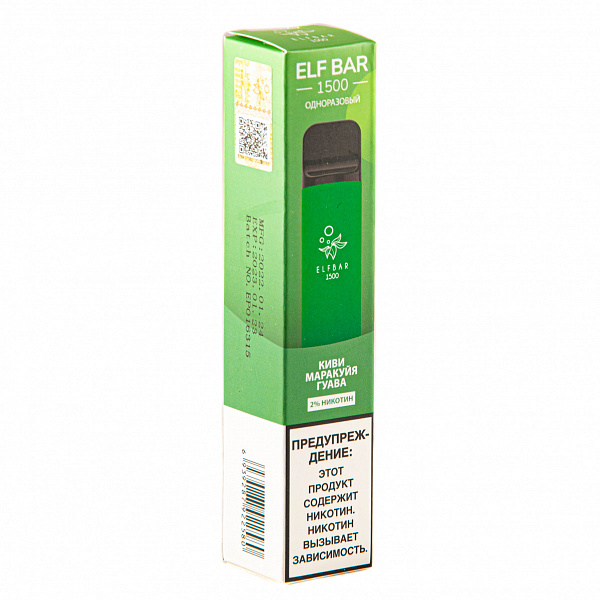 ELFBAR KIWI PASSION FRUIT GUAVA, 1500 тяг в Нижнем Новгороде