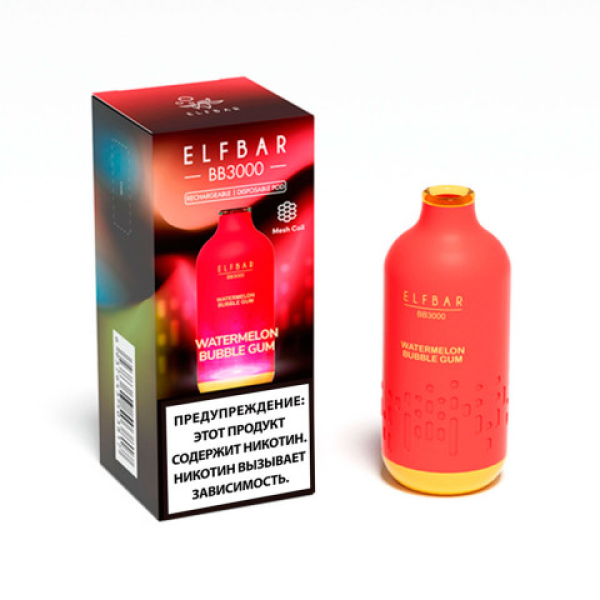 Elfbar BB3000 Арбузная жвачка, 3000 тяг в Нижнем Новгороде