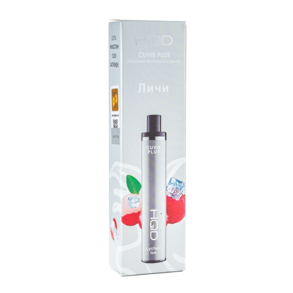 Одноразовая электронная сигарета HQD Cuvie Plus Lychee Ice (Личи Лёд) 1200 затяжек в Нижнем Новгороде