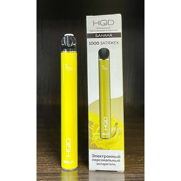HQD melo banana (банан) 1000 затяжек в Нижнем Новгороде