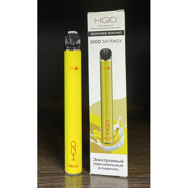 HQD melo banana milk (банановое молочко) 1000 затяжек в Нижнем Новгороде
