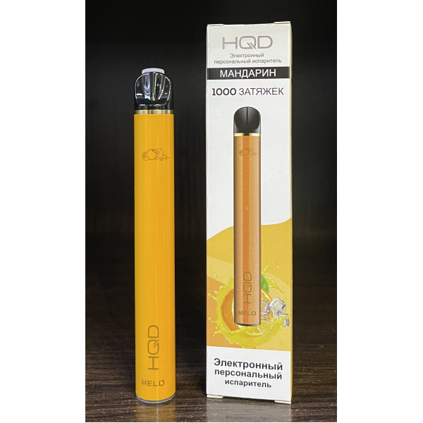 HQD melo tangerine (мандарин) 1000 затяжек в Нижнем Новгороде