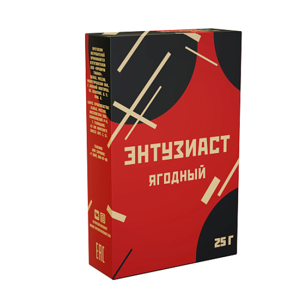 Табак ЭНТУЗИАСТ ЯГОДНЫЙ 25 гр в Нижнем Новгороде