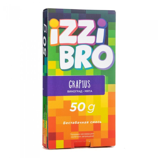 Смесь IZZIBRO GRAPIUS (Виноград Мята) 50 гр в Нижнем Новгороде