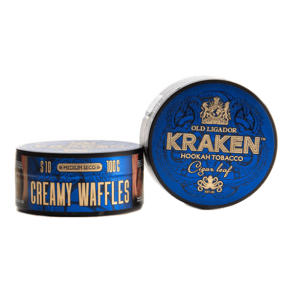 Табак Kraken Medium Seco Creamy Waffles (Сливочные вафли) 100 гр в Нижнем Новгороде