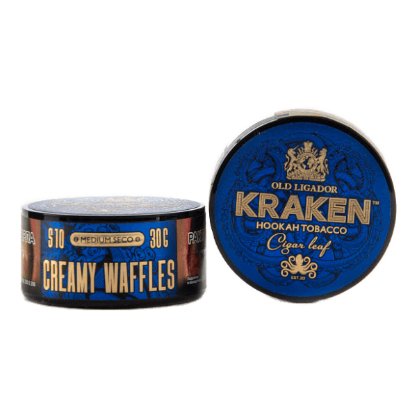 Табак Kraken Medium Seco Creamy Waffles (Сливочные вафли) 30 гр в Нижнем Новгороде
