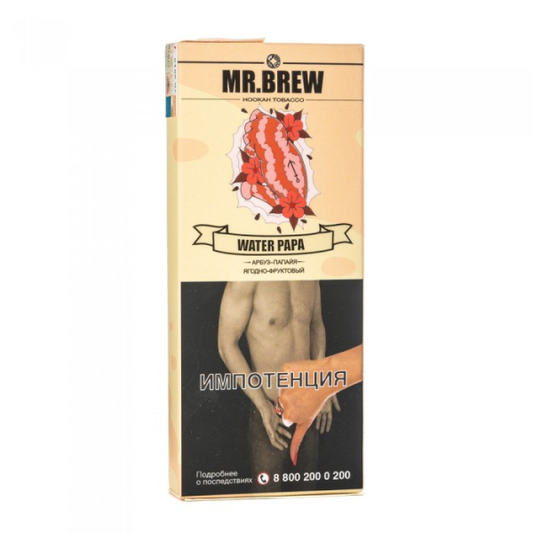 Табак Mr Brew Water Papa (Арбузный смузи с папайей) 40 гр в Нижнем Новгороде