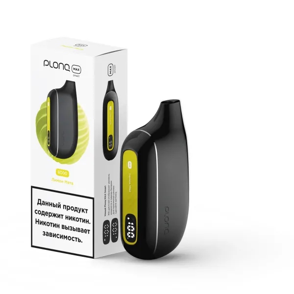 Plonq Max Smart Лимон Мята (8000 Затяжек) 20 Мг в Нижнем Новгороде