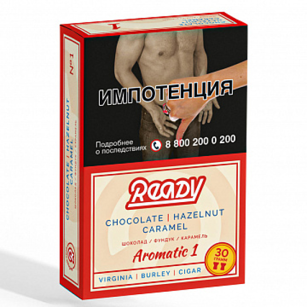 Табак READY №1 CHOCOLATE HAZELNUT CARAMEL (Шоколад Орех Карамель) 30 гр в Нижнем Новгороде