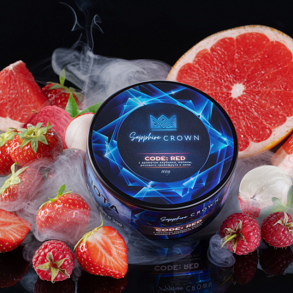Табак Sapphire Crown Code red (Малина клубника) 100 гр в Нижнем Новгороде