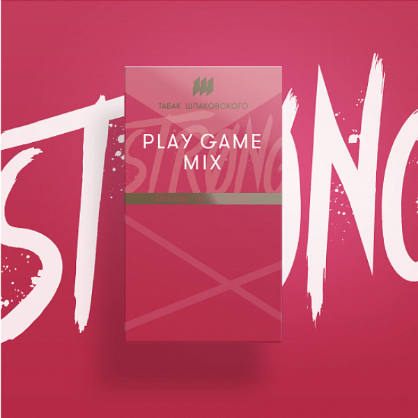 Табак Шпаковского Strong Play game mix (Апельсин Малина Холод) 40 гр в Нижнем Новгороде