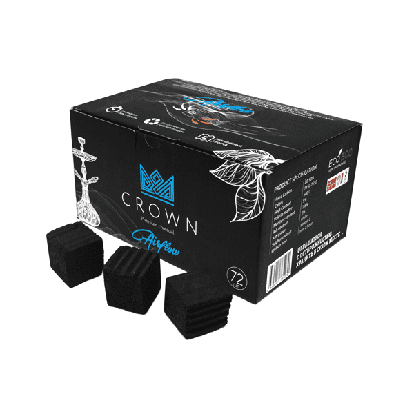 Уголь Crown Airflow Кокосовый 72 Шт (25 Мм) в Нижнем Новгороде
