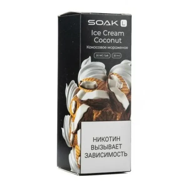 Жидкость SOAK L Ice Cream Coconut 30 мл в Нижнем Новгороде