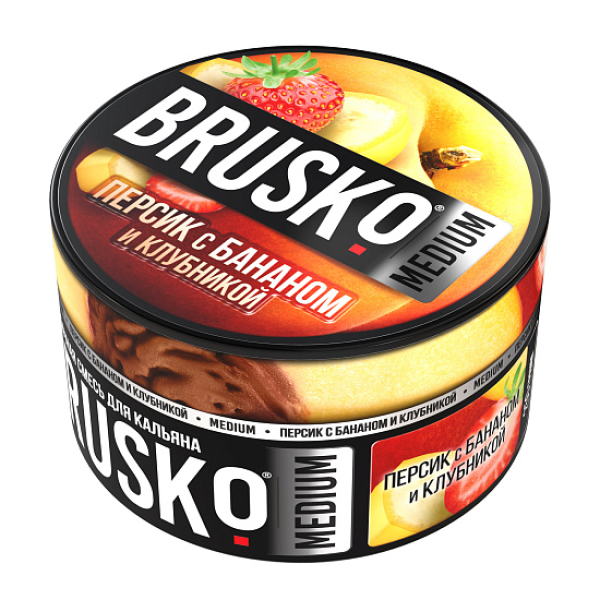Смесь Brusko Персик с бананом и клубникой 250 гр в Нижнем Новгороде