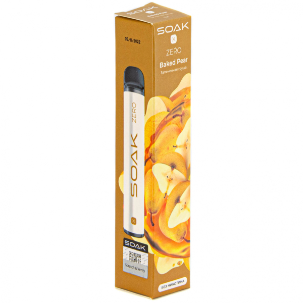 SOAK X ZERO Baked pear 1500 затяжек (без никотина) в Нижнем Новгороде