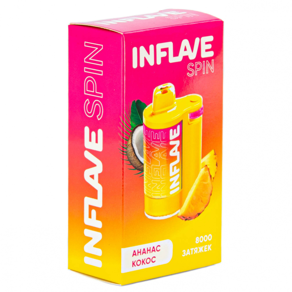 INFLAVE SPIN Ананас кокос (8000 затяжек) в Нижнем Новгороде