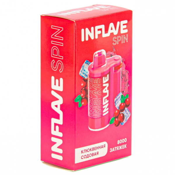 INFLAVE SPIN Клюквенная содовая (8000 затяжек) в Нижнем Новгороде