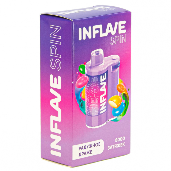 INFLAVE SPIN Радужное драже (8000 затяжек) в Нижнем Новгороде