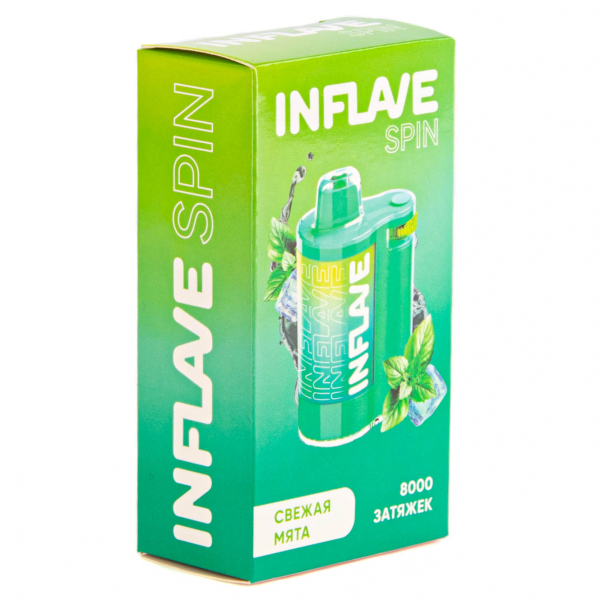 INFLAVE SPIN Свежая мята (8000 затяжек) в Нижнем Новгороде