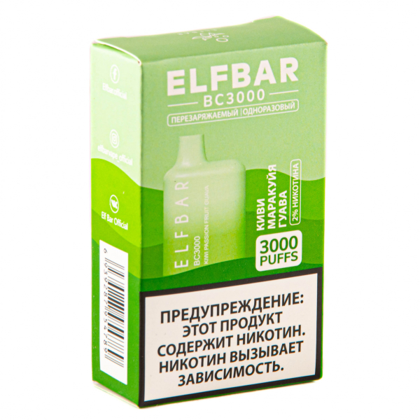 ELF BAR Kiwi Passionfruit Guava (3000 затяжек) 20 мг в Нижнем Новгороде