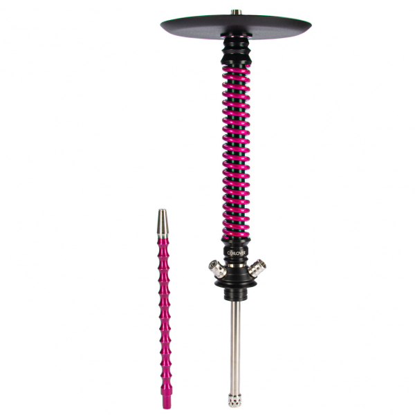Кальян Mamay Customs Coilovers чёрно-розовый лак   в Нижнем Новгороде