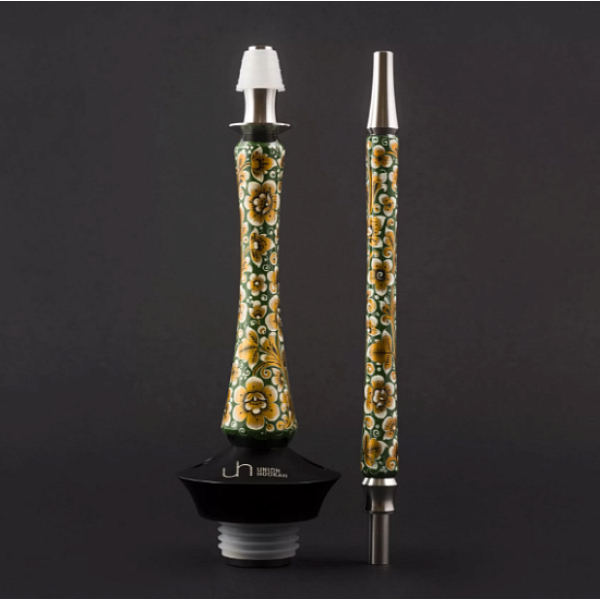 Кальян Union Hookah Sleek Хохлома Зеленый  в Нижнем Новгороде