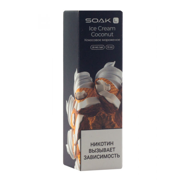 Жидкость Soak Ice Cream Coconut 10 Мл 2 Мг в Нижнем Новгороде
