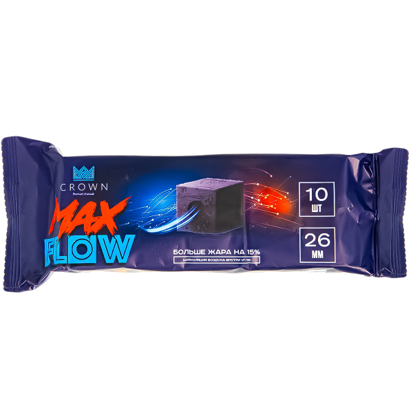 Уголь Crown Maxflow Кокосовый 10 Шт (26 Мм) в Нижнем Новгороде