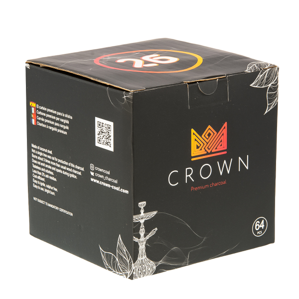 Уголь Crown Кокосовый 64 Шт (26 Мм) в Нижнем Новгороде