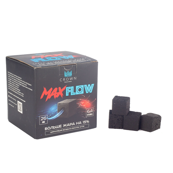 Уголь Crown Maxflow Кокосовый 64 Шт (26 Мм) в Нижнем Новгороде