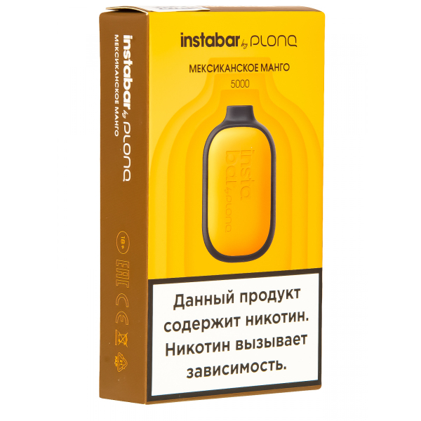 Plonq Instabar Мексиканское Манго (5000 Затяжек) 20 Мг в Нижнем Новгороде