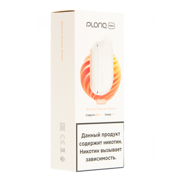Plonq Max Вишня Персик Лимон (6000 Затяжек) 20 Мг в Нижнем Новгороде