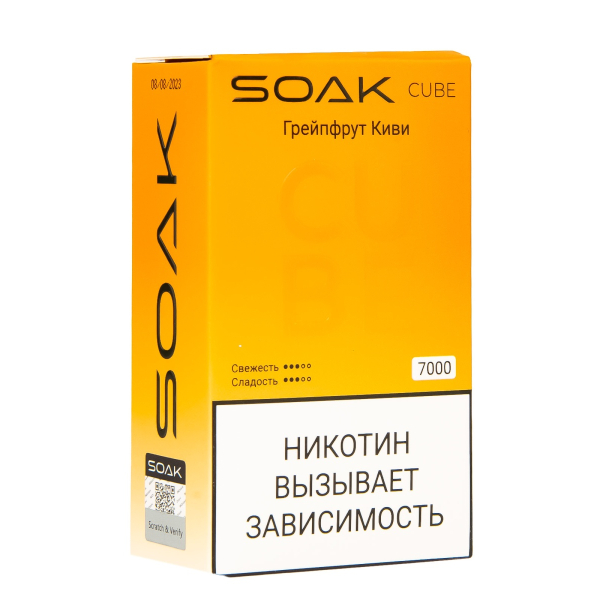 Soak Cube Грейпфрут Киви 7000 Затяжек в Нижнем Новгороде