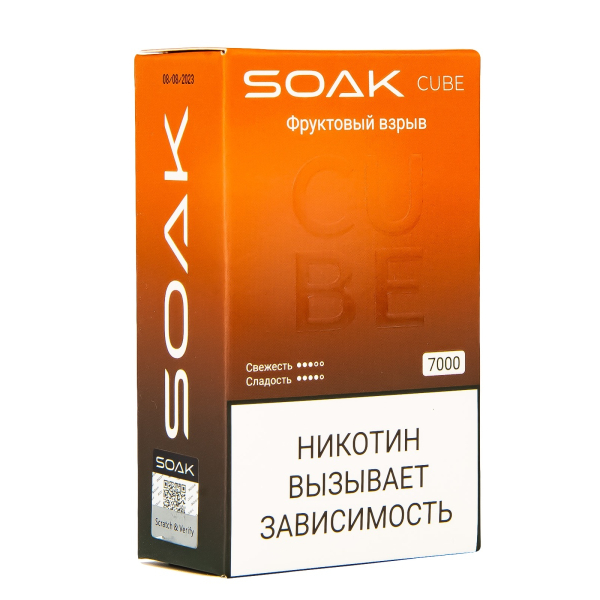 Soak Cube Фруктовый Взрыв 7000 Затяжек в Нижнем Новгороде