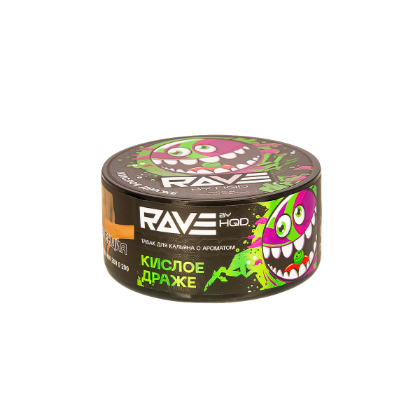 Табак Rave By Hqd Кислое Драже  25 грамм в Нижнем Новгороде