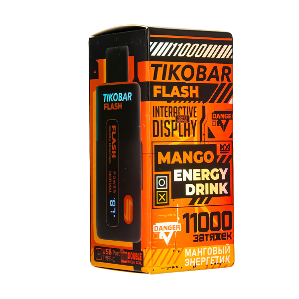 Электронка Tikobar Flash Манговый Энергетик 11000 Затяжек в Нижнем Новгороде