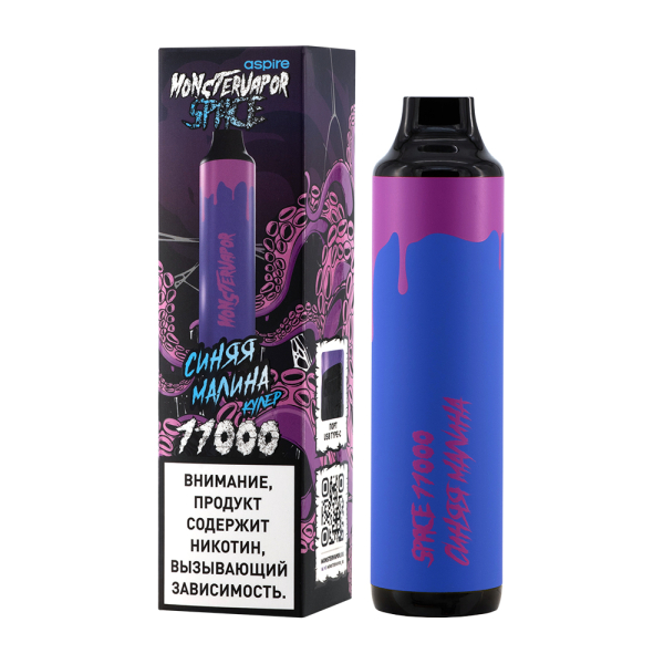 Электронка Monstervapor Space Синяя Малина (11000 Затяжек) в Нижнем Новгороде